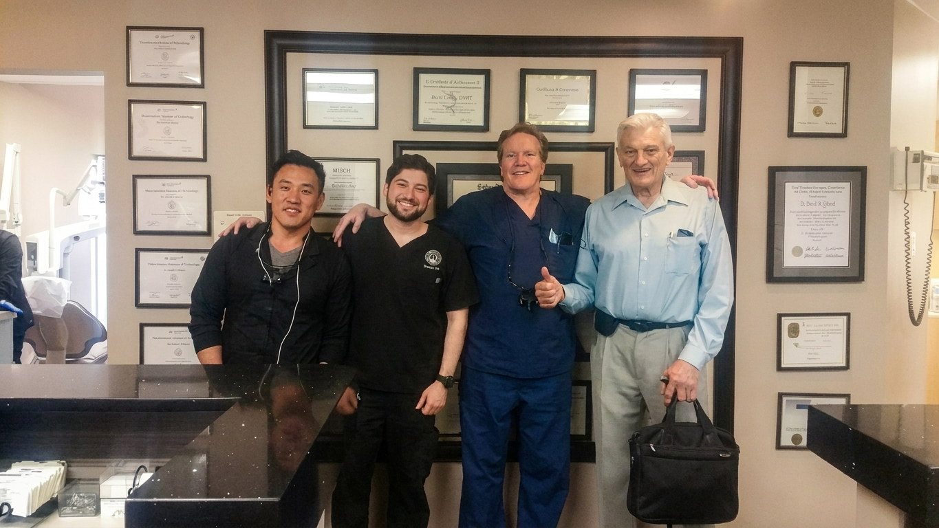 Dr. David Edlund with fellow dentists and friends